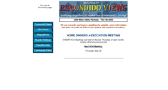 Desktop Screenshot of escondidoviews.com